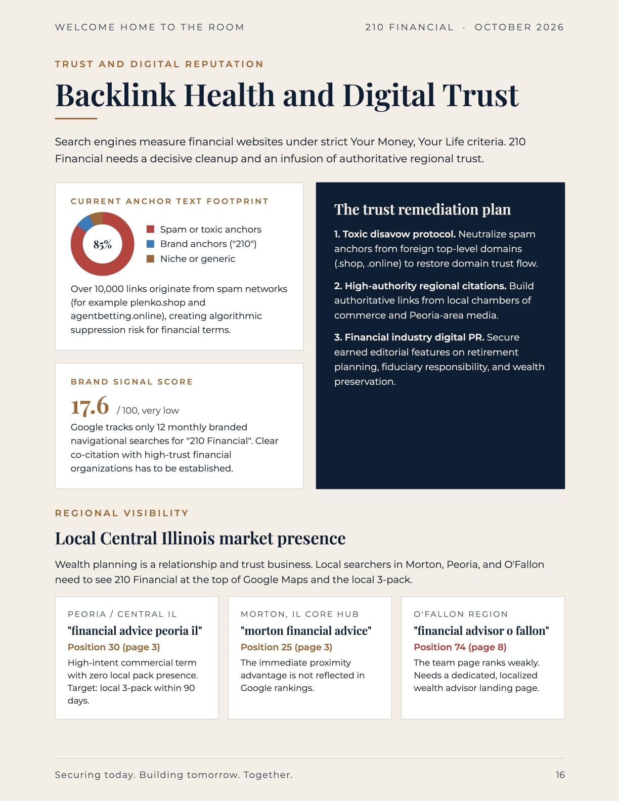 Page 16: Backlink Health and Digital Trust